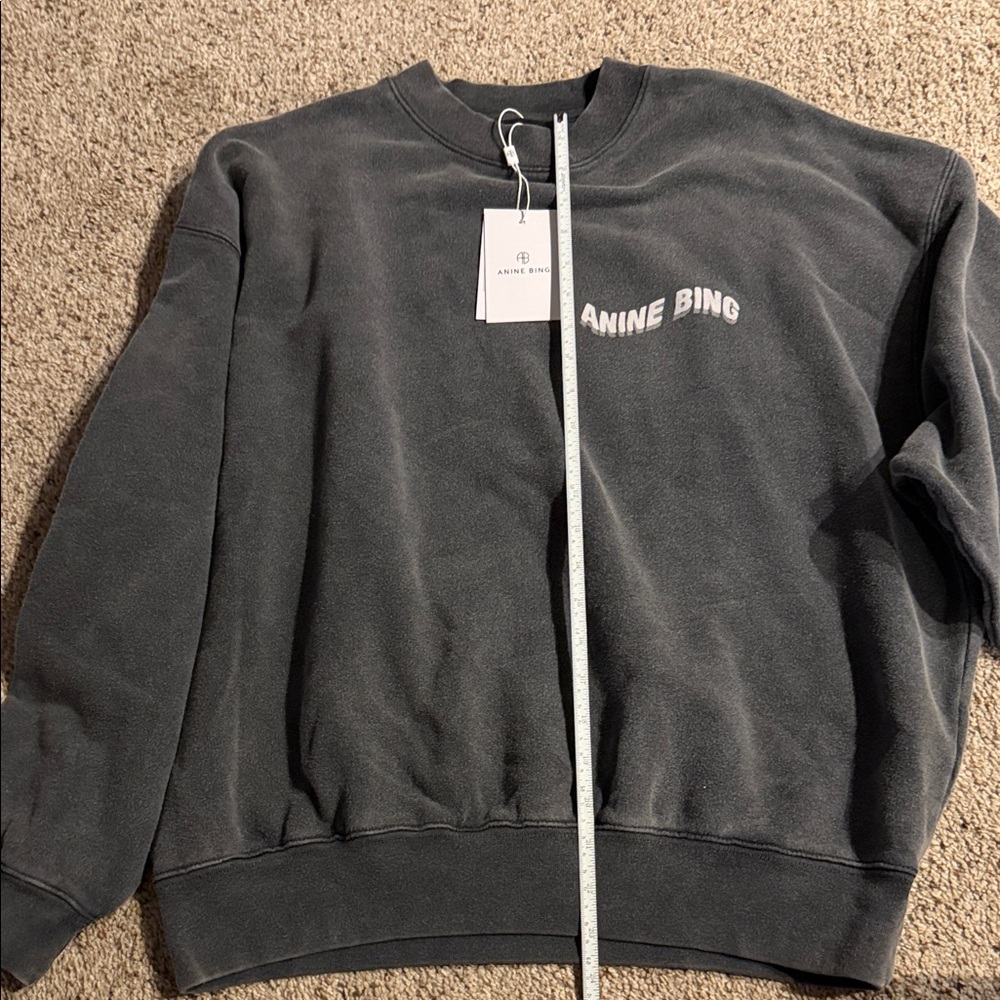 Anine Bing Women's Black Crewneck Sweatshirt - Picture 9 of 12